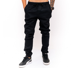 calca-jogger-masculina-skinny-camufladas-ou-preta-c-elastico - Imagem