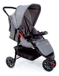 carrinho-de-bebe-toffy-03-rodas-compacto-cinza-mescla-0-meses-a-15kg-imp02161-cosco-kids - Imagem
