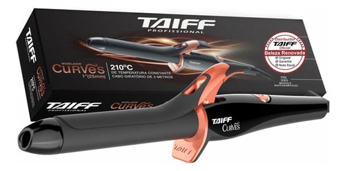 modelador-de-cachos-de-barril-taiff-curves-25mm-de-diametro-110v220v - Imagem