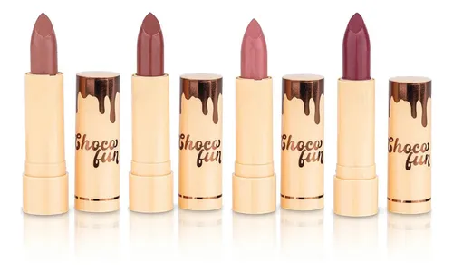 kit-batom-soft-matte-choco-fun-4-un-fenzza-cor-kit-batom-choco-fun - Imagem