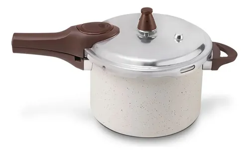 Brinox Pressure Panela de Pressão Revestimento Cerâmica Indução 4,2L cor Vanilla