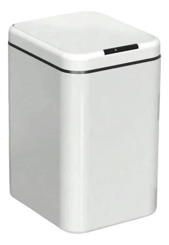 lixeira-automatica-com-sensor-lixeira-inteligente-com-sensor-infravermelho-lixeira-sem-contato-para-sala-de-estar-cozinha-banheiro-escritorio-quarto-locais-comerciais-16l-cinza-com-branco-uqtl - Imagem