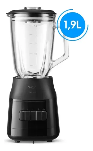 Liquidificador Super Force Elgin - Jarra De Vidro 1,9l, 900w