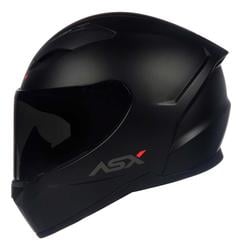 capacete-asx-city-solid-preto-fosco-masculino-feminino - Imagem