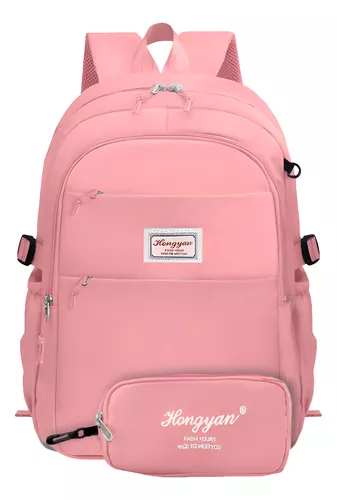 mochila-feminina-reforcada-livros-escolar-15l-impermeavel - Imagem