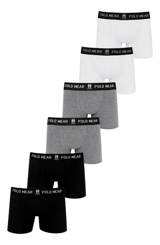 kit-6-cuecas-boxer-algodao-polo-wear-sortido - Imagem