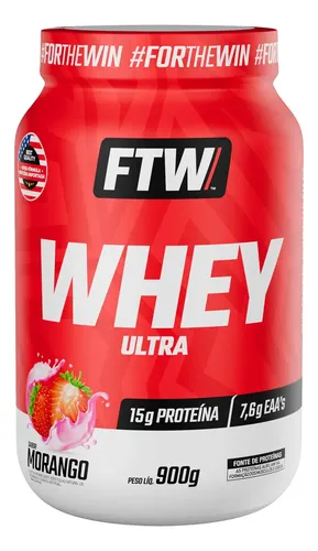 Whey Protein Ultra Pote 900g Sabor Baunilha Ftw