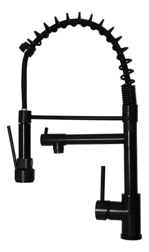 stillus-home-gourmet-torneira-cozinha-monocomando-cor-preto-fosco-50cm - Imagem