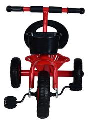 triciclo-motoquinha-duas-cesta-vermelho-velocipede-infantil - Imagem