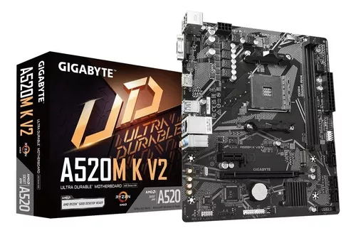 placa-mae-a520m-k-v2-amd-am4-matx-ddr4-gigabyte-cor-preto - Imagem