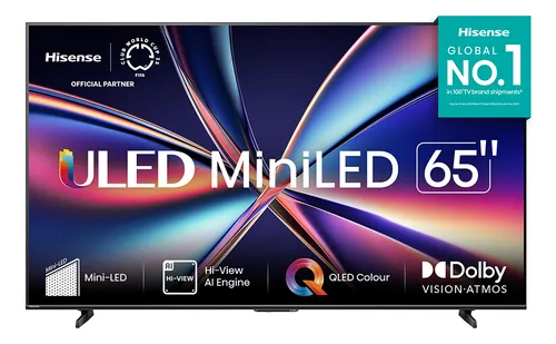 Smart TV Hisense de 65 polegadas Vidaa 65u6qv Uled 4k