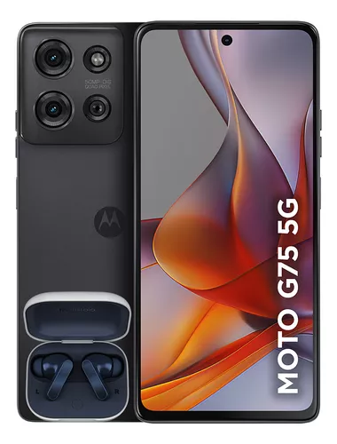 smartphone-motorola-moto-g75-5g-moto-buds-256gb-16gb-8gb-ram8gb-ram-boost-e-50mp-sony-lytia-600-camera-moto-ai-ultrarresistencia-militar-preto-px2v - Imagem