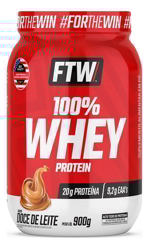 whey-protein-100-concentrado-pote-900g-sabor-doce-de-leite-ftw - Imagem