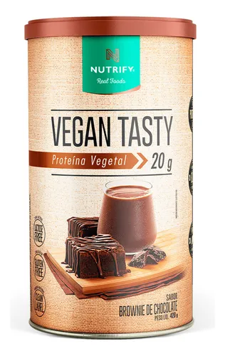 proteina-vegan-tasty-brownie-de-chocolate-420g-nutrify - Imagem