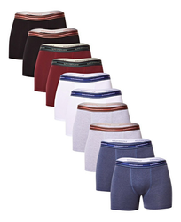 Kit 10 Cuecas Boxer Lupo Algodão Confortável Box Original