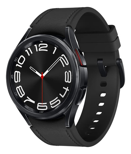 smartwatch-galaxy-watch6-classic-lte-43mm-grafite-samsung-desenho-da-pulseira-liso - Imagem
