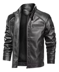 jaqueta-de-couro-masculino-slim - Imagem