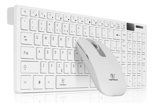 teclado-mouse-sem-fio-premium-ergonomico-alta-tecnologia - Imagem
