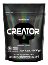 creator-creatina-monohidratada-500g-refil-black-skull-sabor-sem-sabor - Imagem