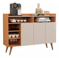 buffet-aparador-3-portas-retro-celta-nature-off-white-cor-natureoff-white - Imagem