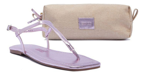 rasteira-metalizada-com-necessaire-santa-lolla - Imagem