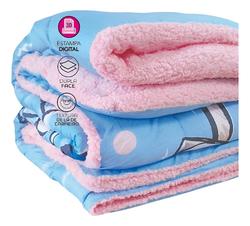 edredom-stitch-solteiro-sherpa-angel-dupla-face-aconchegante - Imagem