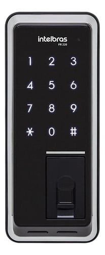 fechadura-de-sobrepor-digital-e-senha-com-biometria-fr-220-intelbras - Imagem