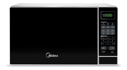 micro-ondas-mras21-20l-branco-porta-preta-minuto-facil-midea-110v - Imagem