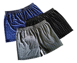kit-3-cueca-samba-cancao-short-malha-fria-pijama-dormir - Imagem