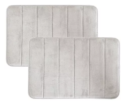 Kit 2 Soft Tapete Absorvente Antiderrapante Para Banheiro