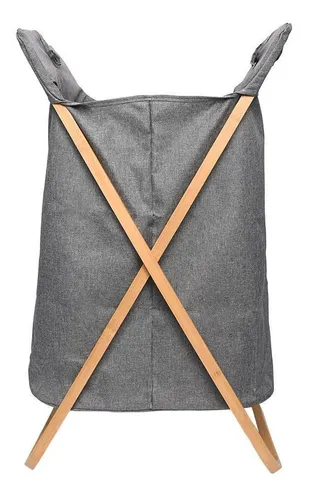 cesto-para-lavanderia-com-detalhe-de-bambu-40cm-mimo-style - Imagem