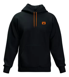 moleton-capuz-blusa-de-frio-lisa-cordao-neon-canguru-macio - Imagem