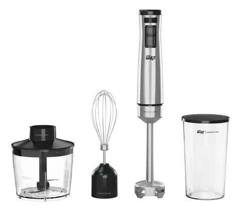Mixer 3 Em 1 Wap Wm1 Processador Elétrico Portátil Inox Cor Preto