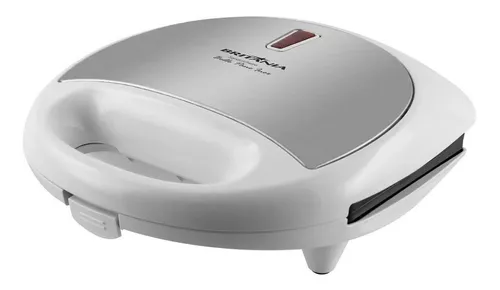 sanduicheira-bello-pane-inox-com-placas-antiaderentes-e-potencia-de-750w-cor-branco-britania-127v - Imagem