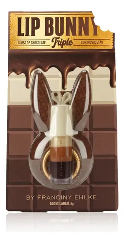 Gloss Labial Lip Bunny Triple - Fran By Franciny Ehlke Marrom-claro