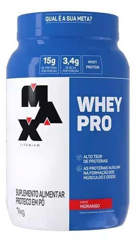 whey-pro-concentrado-pote-1kg-max-titanium-sabor-chocolate - Imagem