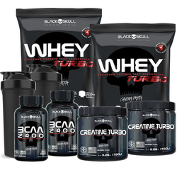 combo-2x-whey-protein-turbo-bcaa-creatina-black-skull - Imagem