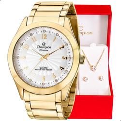 relogio-champion-feminino-dourado-prova-d-agua-original - Imagem