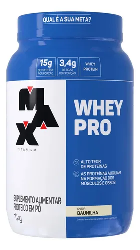 suplemento-em-po-max-titanium-100-whey-proteinas-100-whey-sabor-baunilha-em-pote-de-900g - Imagem