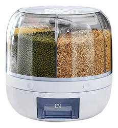 dispenser-de-alimentos-de-luxo-giratorio-com-6-divisoes-para-graos-e-cereais-maxx - Imagem