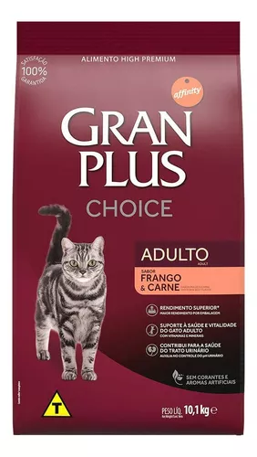 racao-gran-plus-choice-gatos-adulto-frango-e-carne-101kg - Imagem