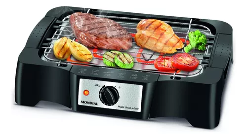 churrasqueira-eletrica-preto-1500w-ch-07-mondial-220v - Imagem