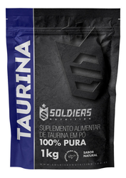 taurina-1kg-100-pura-em-po-soldiers-nutrition-sabor-natural - Imagem