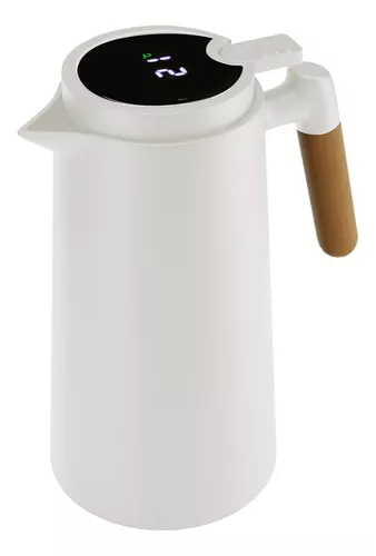 garrafa-termica-lyor-com-termometro-de-plastico-1l-branca - Imagem