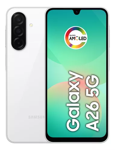 smartphone-samsung-galaxy-a26-5g-256gb-8gb-ram-camera-de-50mp-ip67-tela-super-amoled-67-nfc-branco - Imagem