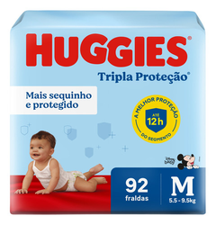 fralda-disney-baby-tripla-protecao-92-unidades-m-huggies - Imagem
