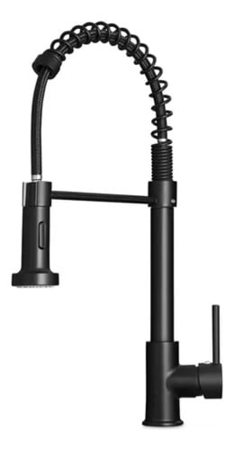 torneira-cozinha-gourmet-monocomando-black-preto-fosco-50-cm - Imagem