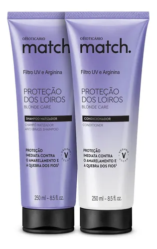 combo-match-protecao-dos-loiros-shampoo-matizador-250ml - Imagem