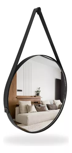 espelho-adnet-50cm-com-alca-e-suporte-sala-banheiro-quarto - Imagem
