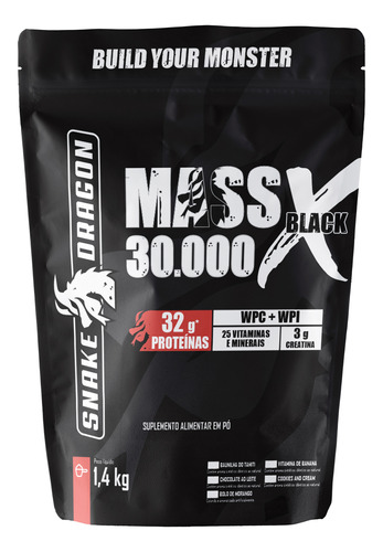 hipercalorico-mass-30000-x-black-14-kg-zero-soja-e-gluten - Imagem